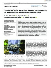 “Rambo root” to the rescue: How a simple, low-cost solution can lead to multiple sustainable development gains “Rambo root” to the rescue: How a simple, low-cost solution can lead to multiple sustainable development gains