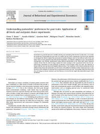 Understanding pastoralists’ preferences for goat traits: Application of all-levels and end-point choice experiments