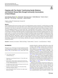 Clapping with Two Hands: Transforming Gender Relations and Zoonotic Disease Risks through Community Conversations in Rural Ethiopia Clapping with Two Hands: Transforming Gender Relations and Zoonotic Disease Risks through Community Conversations in Rural Ethiopia