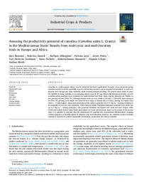 Assessing the productivity potential of camelina (Camelina sativa L. Crantz) in the Mediterranean basin: Results from multi-year and multi-location trials in Europe and Africa