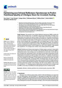 Optimizing near Infrared Reflectance Spectroscopy to Predict Nutritional Quality of Chickpea Straw for Livestock Feeding Optimizing near Infrared Reflectance Spectroscopy to Predict Nutritional Quality of Chickpea Straw for Livestock Feeding