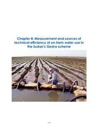 Measurement and sources of technical eficiency of on-farm water use in the Sudan’s Gezira scheme Measurement and sources of technical eficiency of on-farm water use in the Sudan’s Gezira scheme