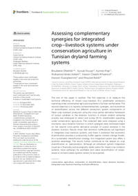 Assessing complementary synergies for integrated crop–livestock systems under conservation agriculture in Tunisian dryland farming systems