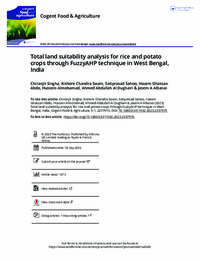 Total land suitability analysis for rice and potato crops through FuzzyAHP technique in West Bengal, India Total land suitability analysis for rice and potato crops through FuzzyAHP technique in West Bengal, India