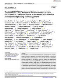 The LANDSUPPORT geospatial decision support system (S-DSS) vision: Operational tools to implement sustainability policies in land planning and management