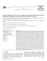 Dissection of Quantitative Trait Loci (QTL), annotation of Single Nucleotide Polymorphism (SNP), and Identification of Candidate Genes for Grain Yield in Triticum turgidum L. var Dissection of Quantitative Trait Loci (QTL), annotation of Single Nucleotide Polymorphism (SNP), and Identification of Candidate Genes for Grain Yield in Triticum turgidum L. var