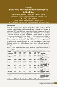 Biodiversity and varietal development of pulses in South Asia Biodiversity and varietal development of pulses in South Asia