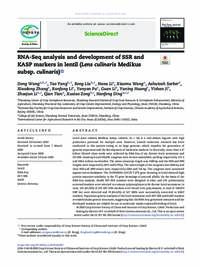 RNA-Seq analysis and development of SSR and KASP markers in lentil (Lens culinaris Medikus subsp. culinaris) RNA-Seq analysis and development of SSR and KASP markers in lentil (Lens culinaris Medikus subsp. culinaris)