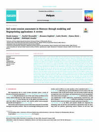 Soil water erosion assessment in Morocco through modeling and fingerprinting applications: A review Soil water erosion assessment in Morocco through modeling and fingerprinting applications: A review