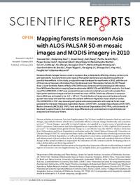 Mapping forests in monsoon Asia with ALOS PALSAR 50-m mosaic images and MODIS imagery in 2010 Mapping forests in monsoon Asia with ALOS PALSAR 50-m mosaic images and MODIS imagery in 2010