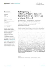 Pathogenicity of entomopathogenic Beauveria bassiana strains on Helicoverpa armigera (Hübner)