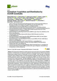 Germplasm Acquisition and Distribution by CGIAR Genebanks Germplasm Acquisition and Distribution by CGIAR Genebanks
