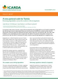 A new pastoral code for Tunisia: Reversing degradation across the country’s critical rangelands A new pastoral code for Tunisia: Reversing degradation across the country’s critical rangelands