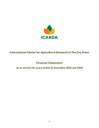 ICARDA 2020 Financial Statement ICARDA 2020 Financial Statement