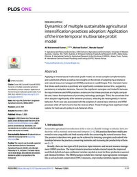 Dynamics of multiple sustainable agricultural intensification practices adoption: Application of the intertemporal multivariate probit model
