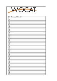 WOCAT Reporting Form 11 WOCAT Reporting Form 11