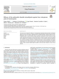Efficacy of the anthranilic diamide tetraniliprole against four coleopteran pests of stored grains