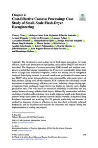 Cost-Effective Cassava Processing: Case Study of Small-Scale Flash-Dryer Reengineering Cost-Effective Cassava Processing: Case Study of Small-Scale Flash-Dryer Reengineering