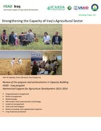 Strengthening the Capacity of Iraq’s Agricultural Sector Strengthening the Capacity of Iraq’s Agricultural Sector