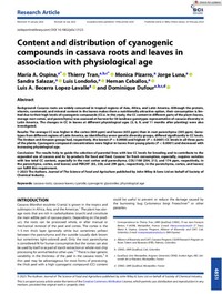 Content and distribution of cyanogenic compounds in cassava roots and leaves in association with physiological age Content and distribution of cyanogenic compounds in cassava roots and leaves in association with physiological age