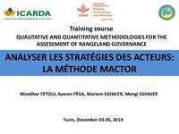 Analyser les Stratégies des Acteurs : La Méthode MACTOR Analyser les Stratégies des Acteurs : La Méthode MACTOR