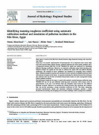Identifying manning roughness coefficient using automatic calibration method and simulation of pollution incidents in the Nile River, Egypt Identifying manning roughness coefficient using automatic calibration method and simulation of pollution incidents in the Nile River, Egypt