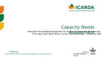 Strengthening Knowledge Management for Greater Development Effectiveness - ICARDA CNA Approach Strengthening Knowledge Management for Greater Development Effectiveness - ICARDA CNA Approach