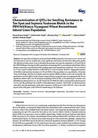 Characterization of QTLs for Seedling Resistance to Tan Spot and Septoria Nodorum Blotch in the PBW343/Kenya Nyangumi Wheat Recombinant Inbred Lines Population Characterization of QTLs for Seedling Resistance to Tan Spot and Septoria Nodorum Blotch in the PBW343/Kenya Nyangumi Wheat Recombinant Inbred Lines Population