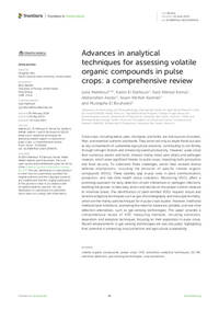 Advances in analytical techniques for assessing volatile organic compounds in pulse crops: a comprehensive review Advances in analytical techniques for assessing volatile organic compounds in pulse crops: a comprehensive review