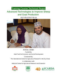 Technical Report on Training Course Sheep and Goat Production Technical Report on Training Course Sheep and Goat Production