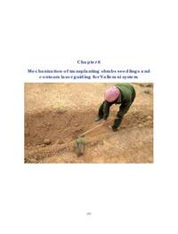 Mechanization of transplanting shrubs seedlings and contours laser guiding for Vallerani system Mechanization of transplanting shrubs seedlings and contours laser guiding for Vallerani system
