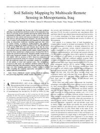 Soil Salinity Mapping by Multiscale Remote Sensing in Mesopotamia, Iraq