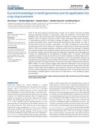 Current knowledge in lentil genomics and its application for crop improvement