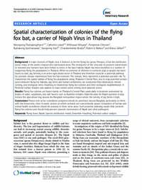 Spatial characterization of colonies of the flying fox bat, a carrier of Nipah Virus in Thailand Spatial characterization of colonies of the flying fox bat, a carrier of Nipah Virus in Thailand