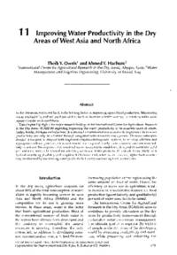 Improving Water Productivity in the Dry Areas of West Asia and North Africa Improving Water Productivity in the Dry Areas of West Asia and North Africa