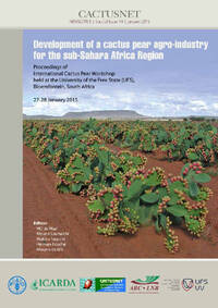 Development of a cactus pear agro-industry for the sub-Sahara Africa Region Development of a cactus pear agro-industry for the sub-Sahara Africa Region