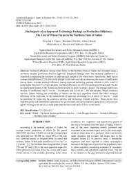 The Impacts of an Improved Technology Package on Production Efficiency: The Case of Wheat Farms in the Northern State of Sudan The Impacts of an Improved Technology Package on Production Efficiency: The Case of Wheat Farms in the Northern State of Sudan