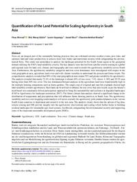 Quantification of the Land Potential for Scaling Agroforestry in South Asia Quantification of the Land Potential for Scaling Agroforestry in South Asia