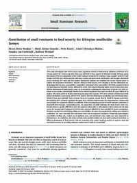 Contribution of small ruminants to food security for Ethiopian smallholder farmers Contribution of small ruminants to food security for Ethiopian smallholder farmers