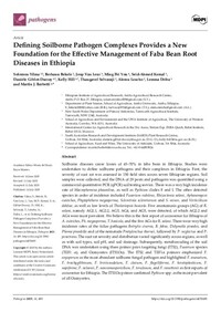 Defining Soilborne Pathogen Complexes Provides a New Foundation for the Effective Management of Faba Bean Root Diseases in Ethiopia Defining Soilborne Pathogen Complexes Provides a New Foundation for the Effective Management of Faba Bean Root Diseases in Ethiopia
