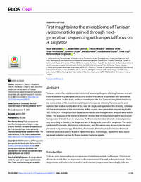 First insights into the microbiome of Tunisian Hyalomma ticks gained through nextgeneration sequencing with a special focus on H. scupense First insights into the microbiome of Tunisian Hyalomma ticks gained through nextgeneration sequencing with a special focus on H. scupense