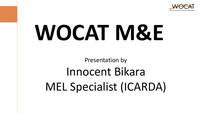 Presentation on WOCAT M&E Presentation on WOCAT M&E