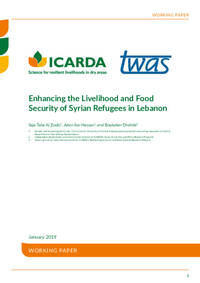 Enhancing the Livelihood and Food Security of Syrian Refugees in Lebanon Enhancing the Livelihood and Food Security of Syrian Refugees in Lebanon