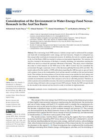 Consideration of the Environment in Water-Energy-Food Nexus Research in the Aral Sea Basin Consideration of the Environment in Water-Energy-Food Nexus Research in the Aral Sea Basin