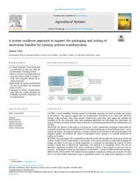 A system readiness approach to support the packaging and scaling of innovation bundles for farming systems transformation A system readiness approach to support the packaging and scaling of innovation bundles for farming systems transformation