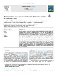 Phenolic profile of whole seeds and seed fractions of lentils and its impact on antioxidant activity