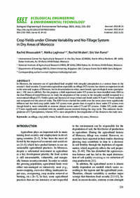 Crop Yields under Climate Variability and No-Tillage System in Dry Areas of Morocco Crop Yields under Climate Variability and No-Tillage System in Dry Areas of Morocco