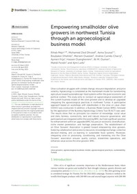 Empowering smallholder olive growers in northwest Tunisia through an agroecological business model Empowering smallholder olive growers in northwest Tunisia through an agroecological business model