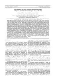 Effect of animal manure on decreasing chemical fertilzer use in degraded farm fields in semiarid region of Central Turkey