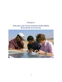 Selection and Characterization Of the Badia Benchmark research site Selection and Characterization Of the Badia Benchmark research site